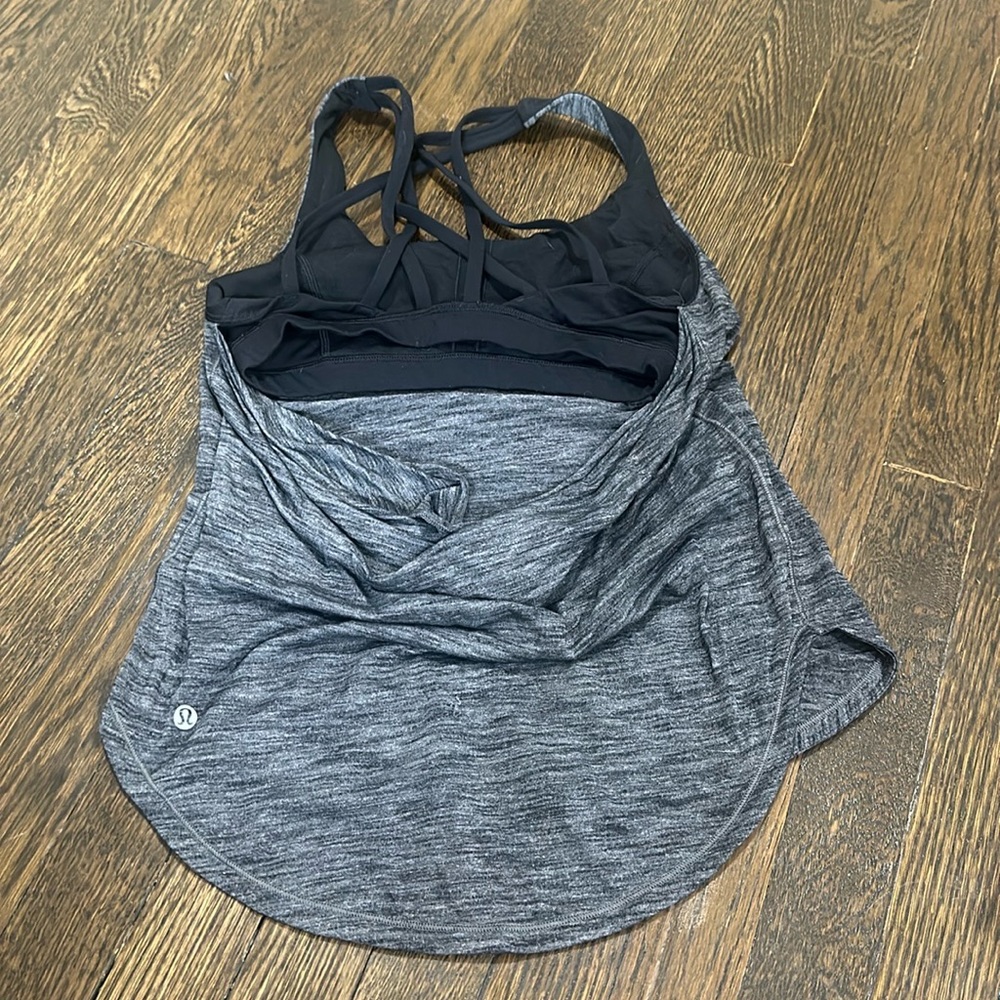 Lululemon Scooped/Low Back Strappy Tank With Built-In Bra - Picture 2 of 2